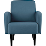 Artikelbild 1 für meet powered by PAPERFLOW Sessel LISBOA blau schwarz Stoff 71,0 x 81,5 x 83,0 cm, 1 St., Artikelnummer 850881