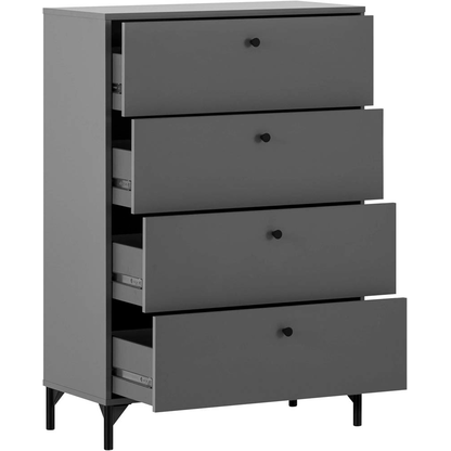 Artikelbild 6 für MÖBELPARTNER Kommode Smash, 701903 anthrazit 80,1 x 40,0 x 116,7 cm, 1 St., Artikelnummer 254959