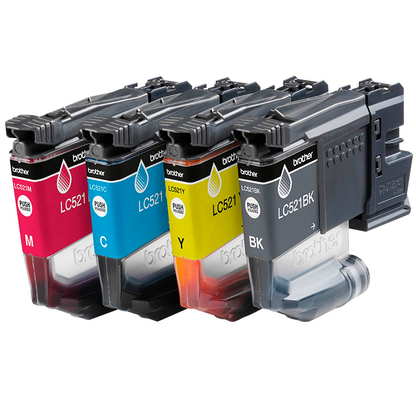 Artikelbild 3 für brother LC-521VAL schwarz, cyan, magenta, gelb Druckerpatronen, 4er-Set, Artikelnummer 673818