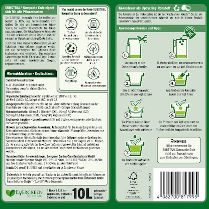 Artikelbild 2 für SUBSTRAL® Kompakt Blumenerde 10,0 l, Artikelnummer 368708