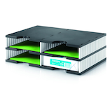 Artikelbild 1 für styro Sortierstation styrodoc duo black & white schwarz/weiß mit 4 Fächern, Artikelnummer 403651