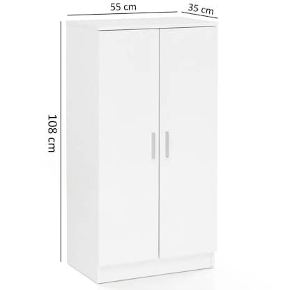 Artikelbild 2 für WOHNLING Schuhschrank, WL5.269 weiß 6 Fachböden 55,0 x 35,0 x 108,0 cm, Artikelnummer 906414