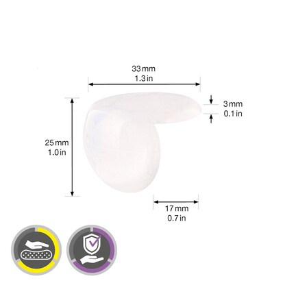 Artikelbild 2 für WAGNER® design yourself EH 2135 Eckenschutz Kunststoff Ø 3,3 cm, 4 St., Artikelnummer 418628