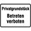 Betreten verboten