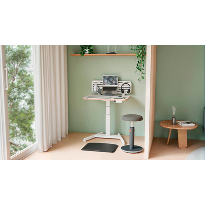 Artikelbild 5 für LEITZ Ergo elektrisch höhenverstellbarer Schreibtisch weiß rechteckig, A-Fuß-Gestell weiß 80,0 x 60,0 cm, Artikelnummer 401487