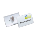 Artikelbild 1 für DURABLE Click Fold Namensschilder mit Kombiklemme 9,0 x 5,4 cm, 25 St., Artikelnummer 895136