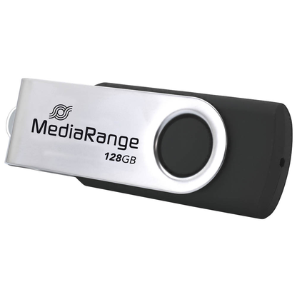 Artikelbild 3 für MediaRange USB-Stick schwarz, silber 128 GB, 1 St., Artikelnummer 518611