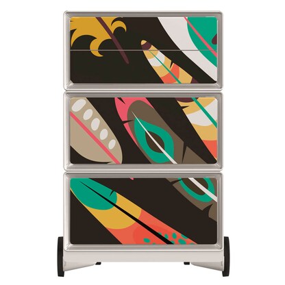 Artikelbild 3 für PAPERFLOW easyBox Colour Rollcontainer weiß, bunt 60139 4 Auszüge 39,0 x 43,6 x 64,2 cm, Artikelnummer 215109