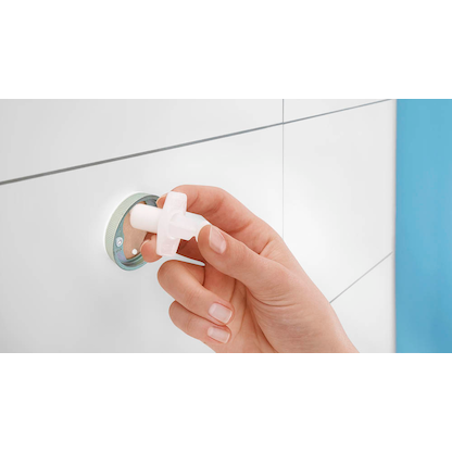 Artikelbild 6 für tesa Zahnputzbecher MOON silber, weiß, 1 St., Artikelnummer 554594