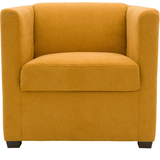 Artikelbild 1 für DOMO Collection Sessel BOB dunkelgelb schwarz Stoff 72,0 cm 75,0 cm, 1 St., Artikelnummer 764502