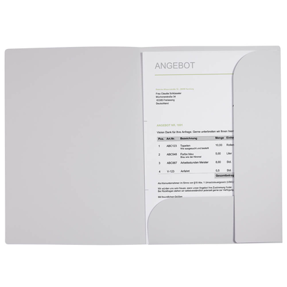 Artikelbild 9 für VELOFLEX Angebotsmappe Grey Elegance DIN A4 farbsortiert, 3 St., Artikelnummer 959694