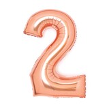 Artikelbild 1 für amscan® Folienballon Medium, Zahl 2 rosé, 1 St., Artikelnummer 252187