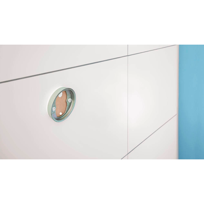 Artikelbild 7 für tesa Zahnputzbecher MOON silber, weiß, 1 St., Artikelnummer 554594