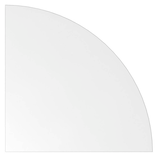 Artikelbild 1 für HAMMERBACHER Verbindungsplatte KP91 weiß, dreieckig abgerundet 80,0 x 80,0 x 2,5 cm, Artikelnummer 589489