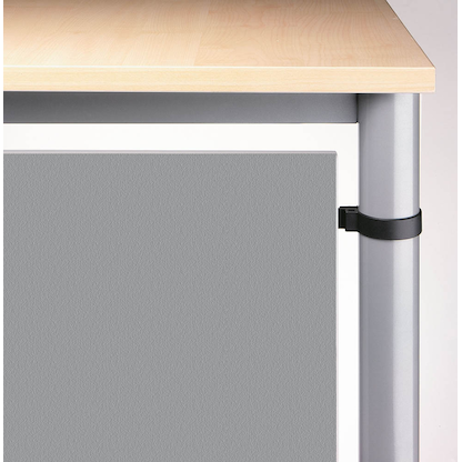 Artikelbild für HAMMERBACHER Orbis Sichtblende silber 141,8 x 40,0 cm, Artikelnummer 470211