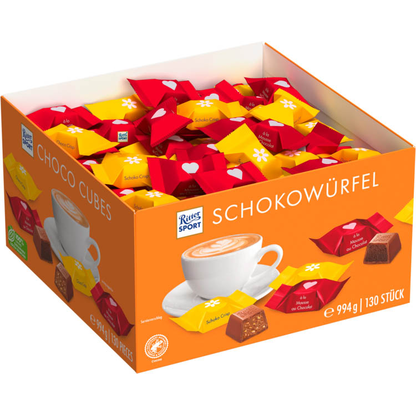 Artikelbild für Ritter SPORT Würfel Mix Schokolade 130 St./994,0 g, Artikelnummer 585929