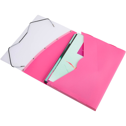 Artikelbild 12 für VELOFLEX Sammelmappen Diamond 3,0 cm gelb, rot, hellgrün, blau, pink, schwarz, 12 St., Artikelnummer 617869