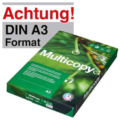Artikelbild für Multicopy Kopierpapier ORIGINAL DIN A3 80 g/qm 500 Blatt, Artikelnummer 320846