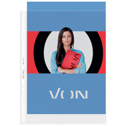 Artikelbild 3 für VON LEITZ Prospekthüllen DIN A4 transparent genarbt 0,065 mm, 100 St., Artikelnummer 635419