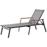 Artikelbild 1 für BEST Sonnenliege Paros anthrazit Aluminium, Artikelnummer 660627