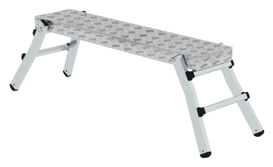 MUNK Arbeitsplattform 30404 klappbar silber 4 Sprossen 130,0 x 29,0 cm ...