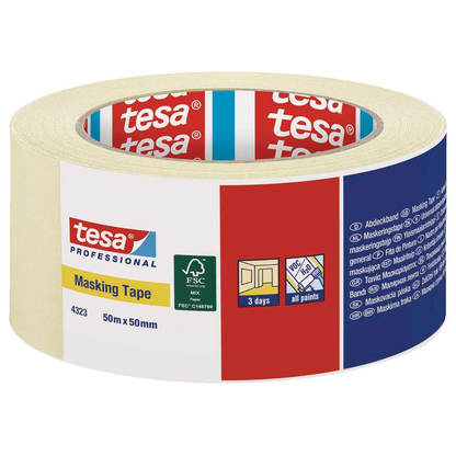 Artikelbild für tesa Masking Tape Kreppband beige 50,0 mm x 50,0 m 1 Rolle, Artikelnummer 724019