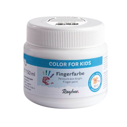 Artikelbild 2 für Rayher Fingerfarbe weiß 150,0 ml, 1 St., Artikelnummer 169427