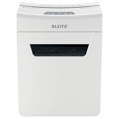 Artikelbild 3 für LEITZ IQ 4M Protect Premium Aktenvernichter mit Partikelschnitt P-5, 2 x 15 mm, bis 4 Blatt, weiß, Artikelnummer 436446