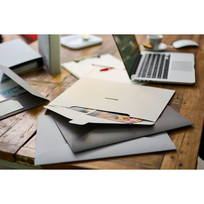 Artikelbild 2 für VELOFLEX Dokumententaschen Grey Elegance DIN A4 farbsortiert matt 240 g, 3 St., Artikelnummer 960000