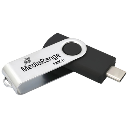 Artikelbild für MediaRange USB-Stick schwarz, silber 128 GB, 1 St., Artikelnummer 518611