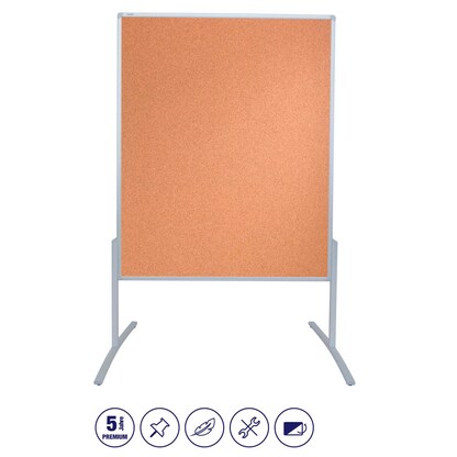 Artikelbild 2 für FRANKEN Moderationswand PRO 120,0 x 150,0 cm braun, Artikelnummer 671069
