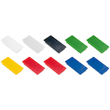 Artikelbild 1 für FRANKEN Haftmagnet Magnet farbsortiert, Kunststoff 2,3 x 5,0 cm, 10 St., Artikelnummer 530713