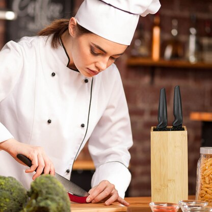 Artikelbild 6 für relaxdays Messerblock braun, 1 St., Artikelnummer 382814