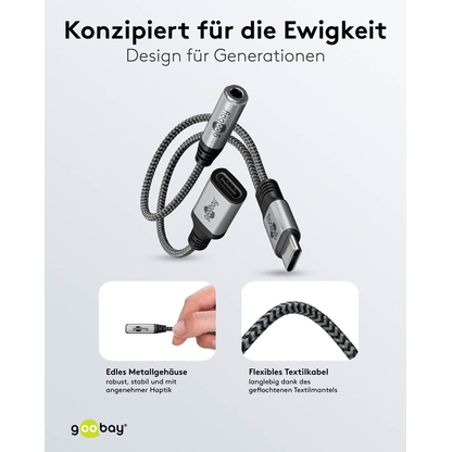 Artikelbild 4 für goobay USB C/3,5 mm Adapter, Artikelnummer 557849