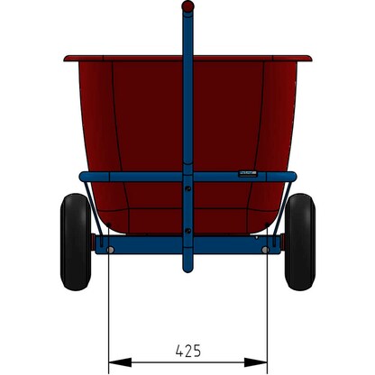 Artikelbild 4 für fetra Handwagen 4102L blau 68,2 x 156,6 x 77,7 cm, Artikelnummer 747179