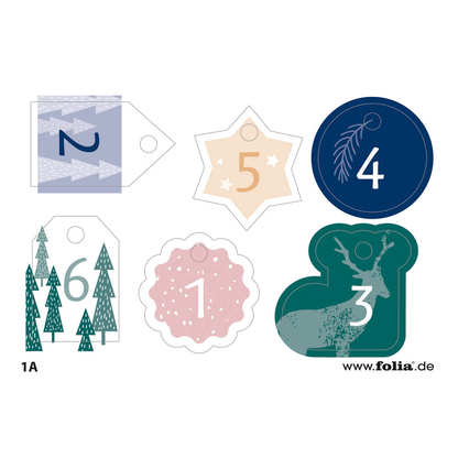 Artikelbild 8 für folia Adventskalender basic natur, Artikelnummer 273353