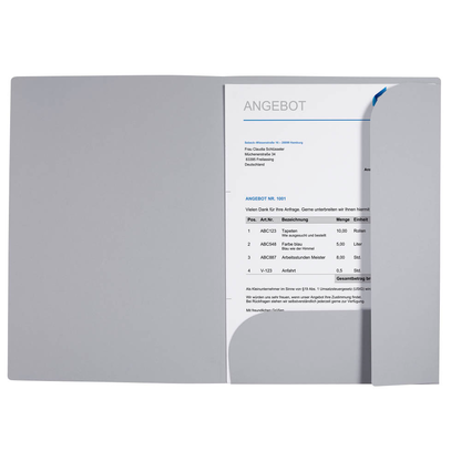 Artikelbild 6 für VELOFLEX Angebotsmappe Grey Elegance DIN A4 farbsortiert, 3 St., Artikelnummer 959694