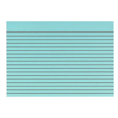 Artikelbild für Karteikarten DIN A5 blau liniert, 100 St., Artikelnummer 432450