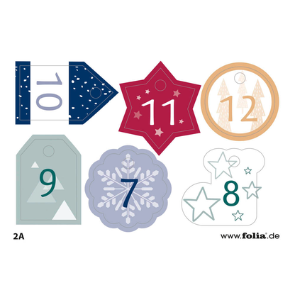 Artikelbild 9 für folia Adventskalender basic natur, Artikelnummer 273353