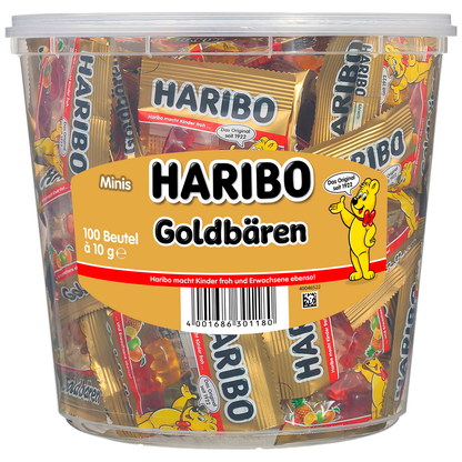 Artikelbild 5 für HARIBO Goldbären Minibeutel Fruchtgummi 100 St., Artikelnummer 786863