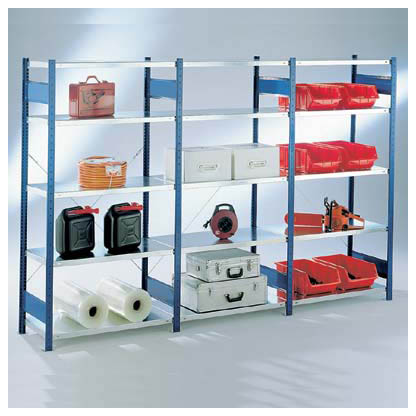 Artikelbild 2 für SCHULTE Anbau-Schwerlastregal 12655-130-B silber 130,0 x 50,0 x 200,0 cm, Artikelnummer 744169