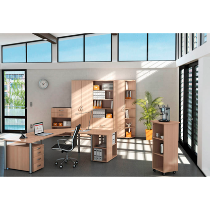 Artikelbild 5 für geramöbel Flex Rollcontainer buche 4 Auszüge 43,8 x 80,0 x 56,5 cm, Artikelnummer 880258