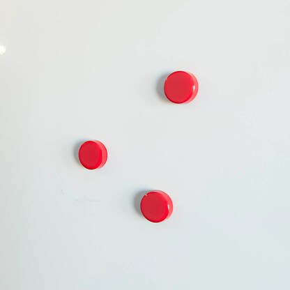 Artikelbild 5 für ALLboards Magnet rot, Kunststoff Ø 2,0 x 0,6 cm, 10 St., Artikelnummer 503088