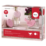 Artikelbild 1 für Rayher Deko-Anhänger Raysin Deko-Anhänger pink, Artikelnummer 851321