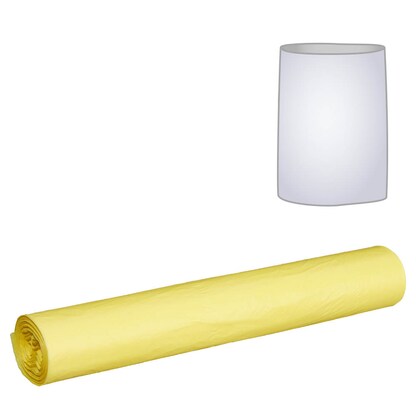 Artikelbild für Müllbeutel 120,0 l gelb 18,0 µm, 4x 25 St., Artikelnummer 873737