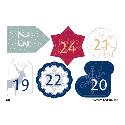 Artikelbild 11 für folia Adventskalender basic natur, Artikelnummer 273353