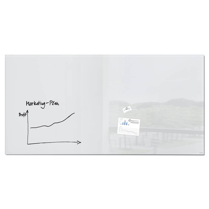 Artikelbild für SIGEL Glas-Magnettafel Artverum 200,0 x 100,0 cm super-weiß, Artikelnummer 636652