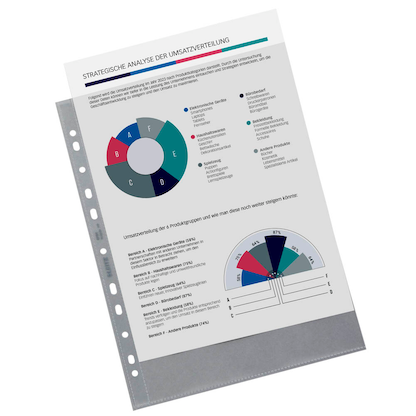 Artikelbild 4 für LEITZ Prospekthüllen recycle 4791 DIN A4 transparent genarbt 0,10 mm, 100 St., Artikelnummer 696930