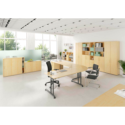 Artikelbild 4 für HAMMERBACHER Popular Rollcontainer ahorn 4 Auszüge 42,8 x 58,0 x 59,0 cm, Artikelnummer 991620