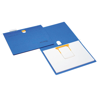 Artikelbild für ATLANTA Hängehefter Serie E Karton blau DIN A4 1x kaufmännische Heftung, 5 St., Artikelnummer 935318